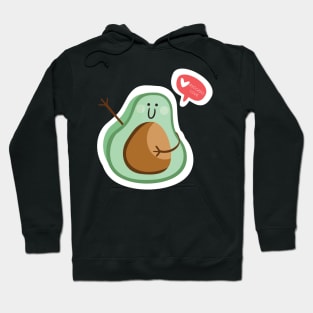 Avocado sharing some love Hoodie